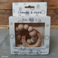 bijtring, rammelaar pale pink